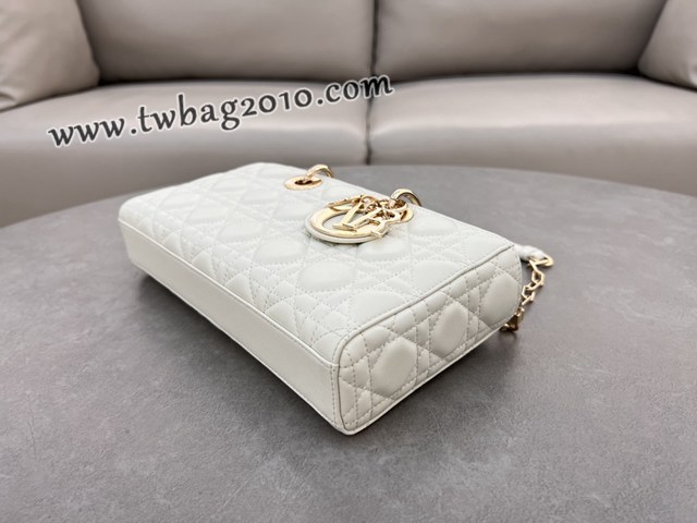 Dior专柜新款迪奥顶级原单白色Lady D-Joy手袋手提肩背女包 djfk1226